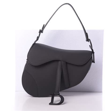 dior ultra matte black saddle bag|dior saddle pouch with strap.